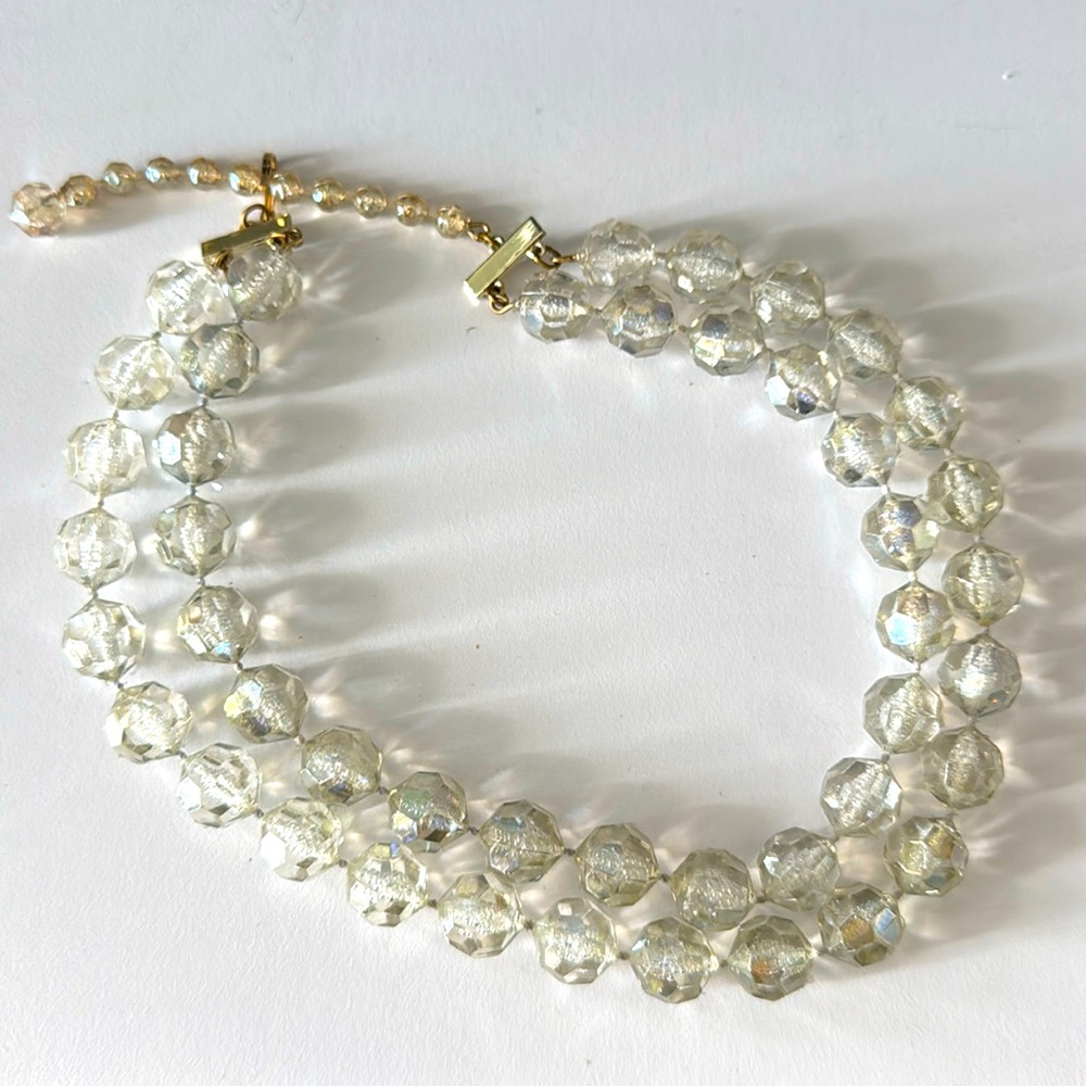 Elegant Crystal Beaded Vintage Necklace
